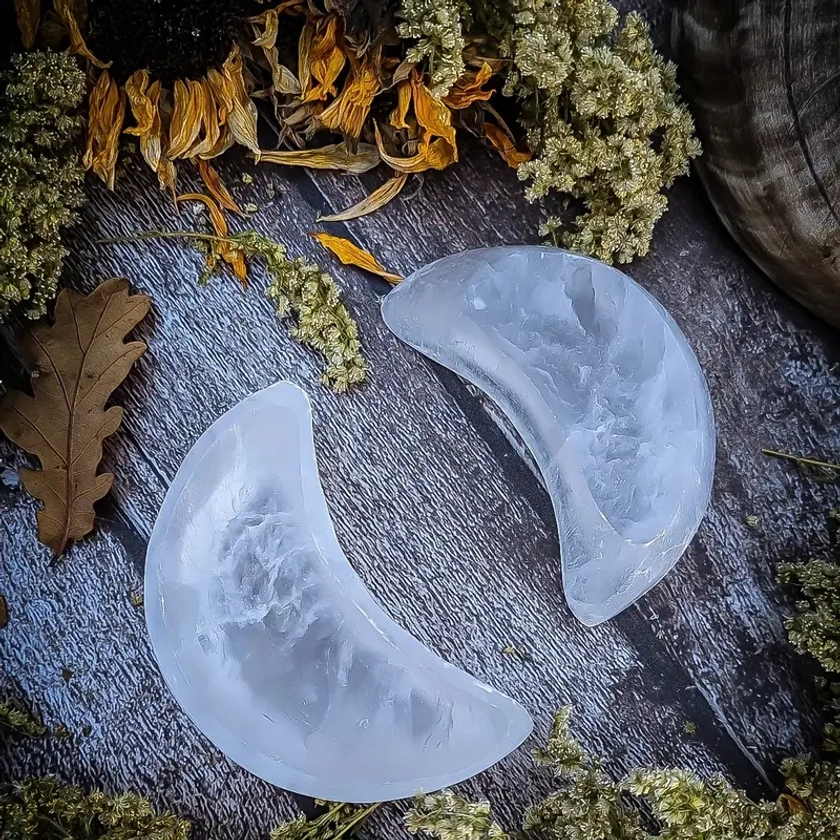 Selenite Crystal Bowl Natural Elegant Rock - Temu