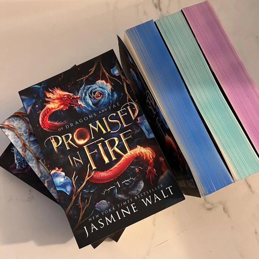 Of Dragons and Fae Paperback Set with SPRAYED EDGES Soft Cover Soft Cover Collector's Edition