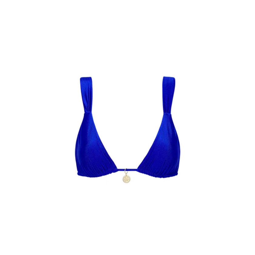 Slide Bralette Bikini Top - Malibu Blue
