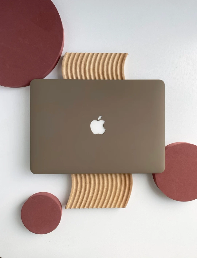 Mocha Shell Hard Case Cover for MacBook Air 13 MacBook Pro 13 16 15 Air 13 12 Inch Laptop M2-A2681, A2338 - Etsy