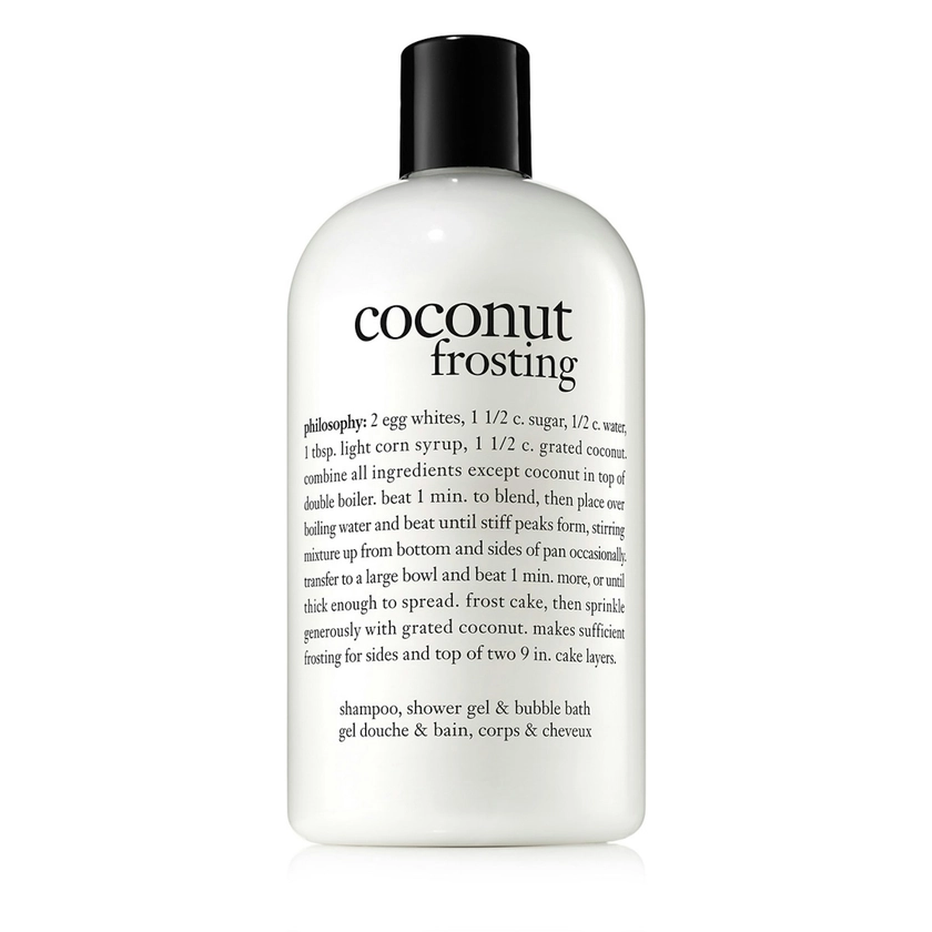 Philosophy Coconut Frosting 3-in-1 Shampoo, Shower Gel & Bubble Bath | Indulge Beauty | The Fragrance Shop
