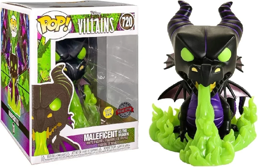 Funko Pop Disney Villains 720 Maleficent as The Dragon Glows in The Dark