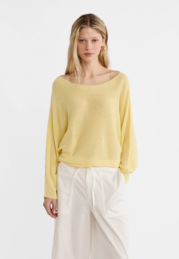 Pull en maille à manches chauve-souris - Mode femme | Stradivarius France