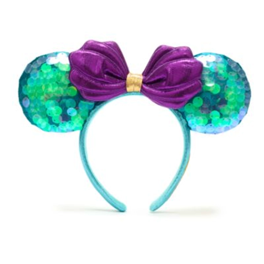Disney Parks The Little Mermaid Minnie Mouse Ears Headband for Adults | Disney Store