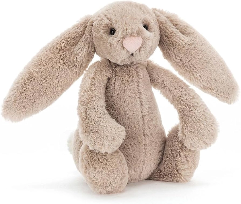 Jellycat Bashful Beige Bunny Stuffed Animal, Small, 7 inches