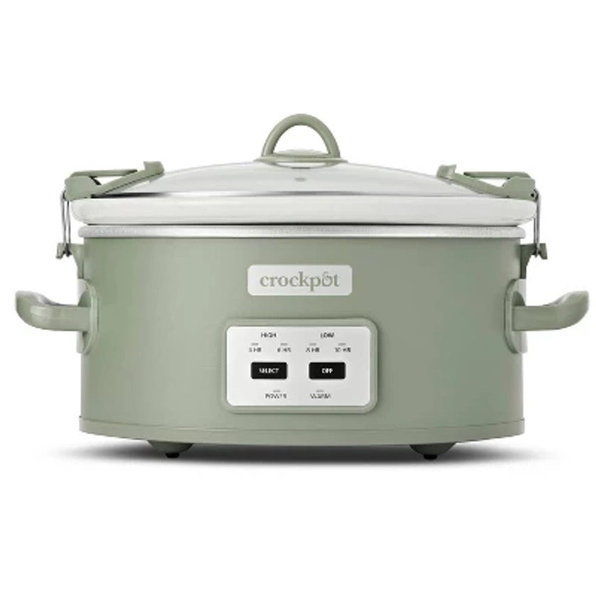 Crock Pot 6qt Cook and Carry Programmable Slow Cooker - Sage