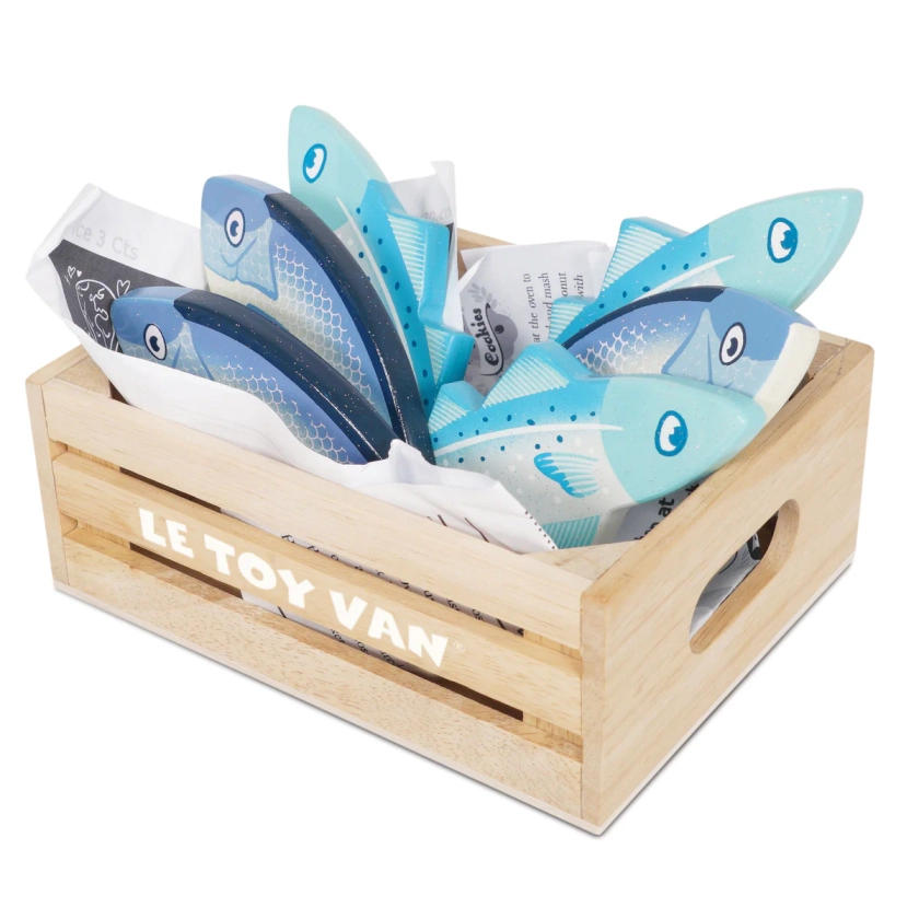 Fresh Fish Crate | Wooden Play Food Toys | Le Toy Van