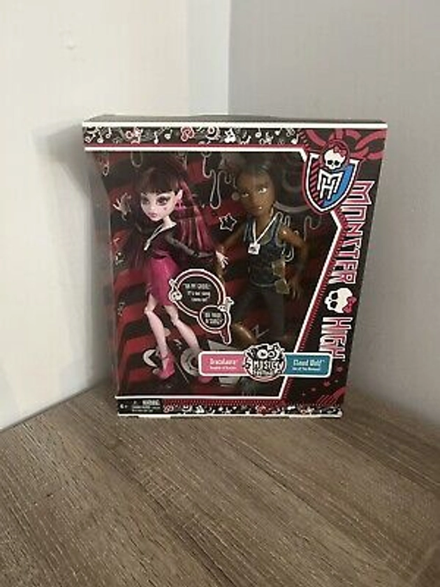 MONSTER HIGH MUSIC FESTIVAL 2-PACK DOLLS (DRACULAURA & CLAWD WOLF) 2013 EDITION