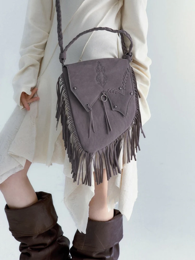 Tassel Shoulder Bag - Refined Wasteland Collection