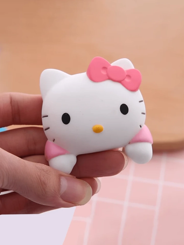 1 pièce Ensemble d'accessoires de décoration de chambre 3D Kawaii avec Hello chat, My Melody, chat mignon, comprenant autocollants muraux décoratifs et stickers de prise, en matière plastique, cadeau parfait (certaines pièces peuvent être aléatoires) | Mode en ligne | SHEIN FRANCE