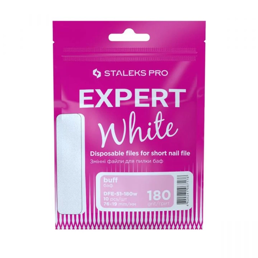 Limes Recharges pour Base Droite Courte Staleks Pro Expert 51, DFE-51-White (10 pcs)