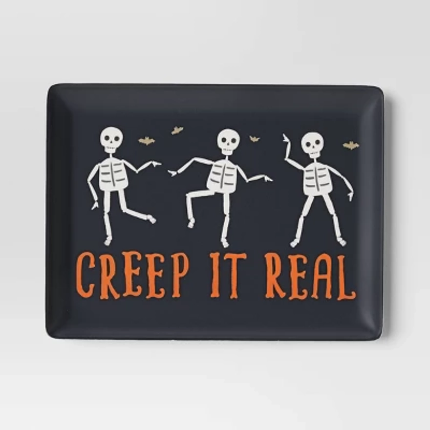 Halloween 'Creep it Real' Serving Tray Black - Hyde & EEK! Boutique™