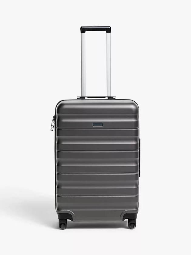 John Lewis & Partners Girona 65cm 4-Wheel Medium Suitcase, Grey