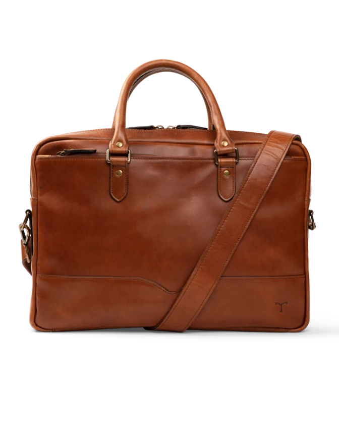 Bartlett Slim Briefcase - Cognac | Tecovas