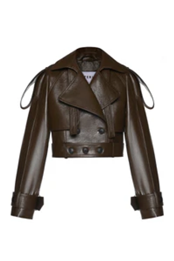 Eco Leather Multiple Belt Jacket