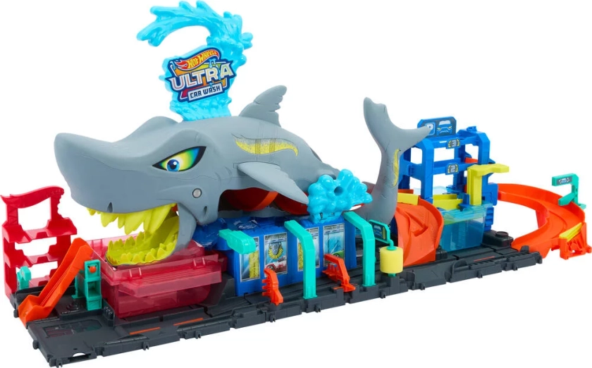 HOT WHEELS - COFFRET STATION DE LAVAGE REQUIN