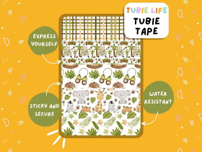 TUBIE TAPE Tubie Life safari ng tube tape for feeding tubes and other tubing