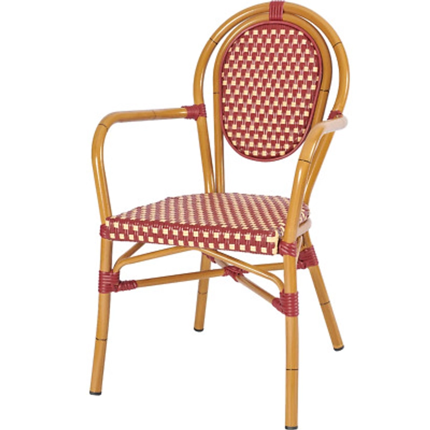 Marseille Bistro Outdoor Arm Chair for Café, Restaurants - Choice of Colours | eBay