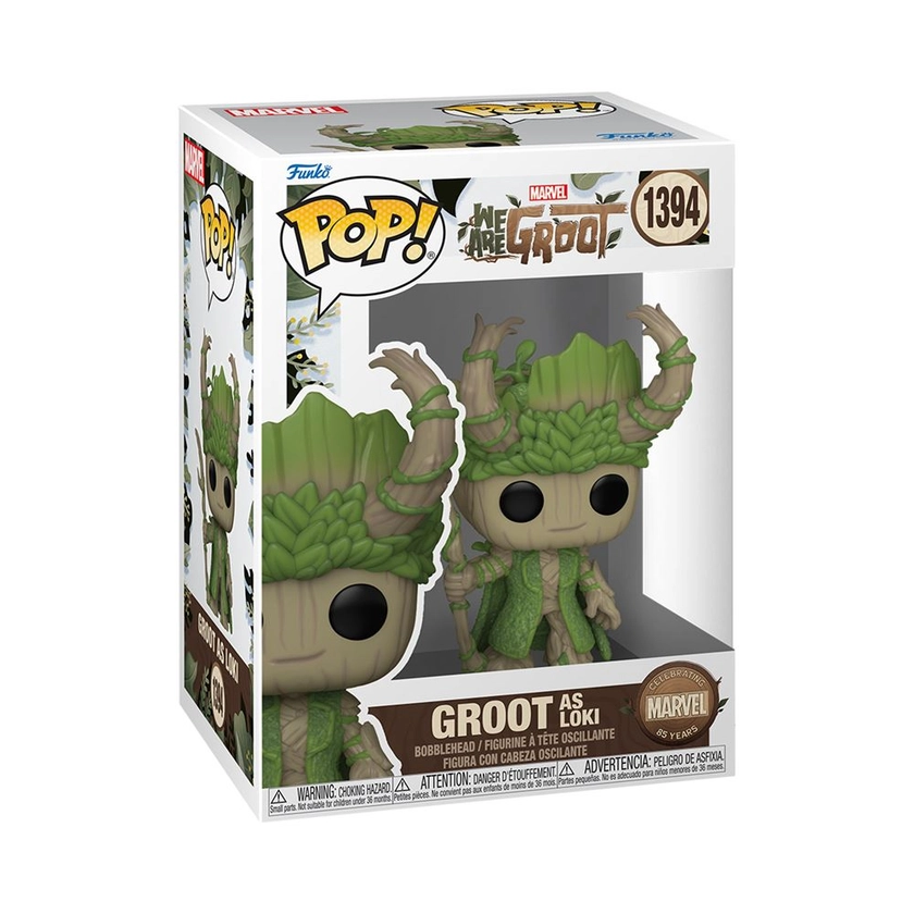 Figurine Funko Pop Marvel We Are Groot Loki