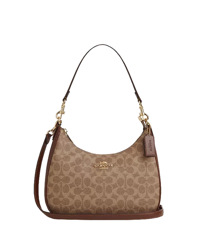 COACH® Outlet | Teri Hobo Bag In Signature Canvas