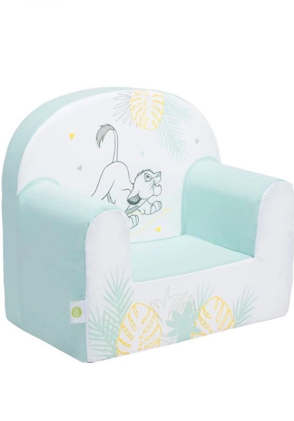 Petit fauteuil enfant droit mousse le roi lion