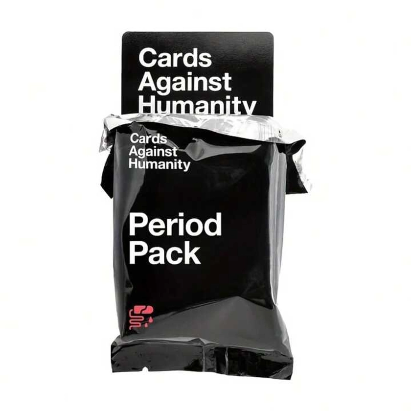 1pc Cards Against Humanity: Period Pack • Mini Expansion-Written By An Elite  Of Lesbians, Bisexuals, Gays, Trans People, Allies, And Unicorns.