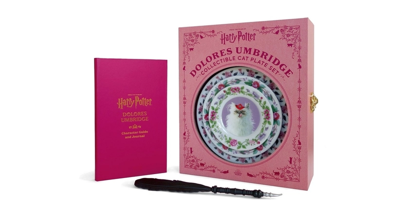 Coffret Collector Deluxe Assiettes Chat Dolores Ombrage - Harry Potter - Donald Lemke