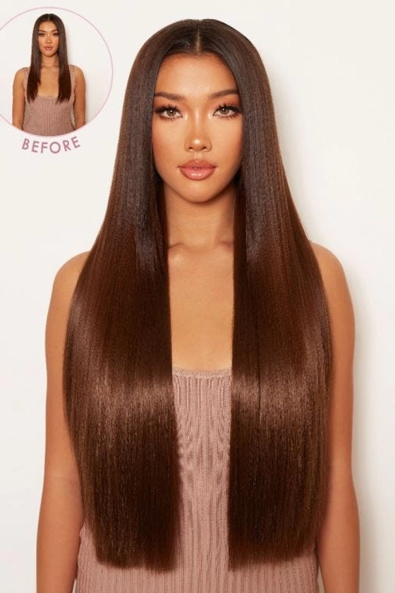 Super Thick 26" 5 Piece Statement Straight Clip In Hair Extensions - LullaBellz