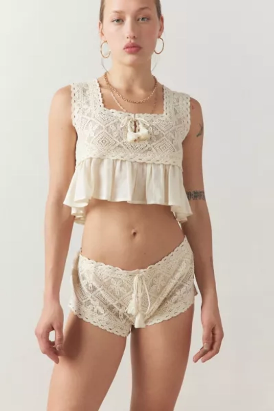 Out From Under Cliona Crochet Micro Short