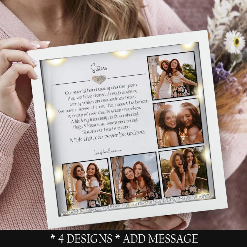 Sisters personalised photo frame | Sisters Christmas gift | Sisters birthday gift | Christmas gift | Sisters photo frame | Gifts for her
