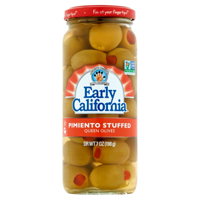 Musco Family Olive Co. Early California Pimiento Stuffed Queen Olives, 7 oz Jar