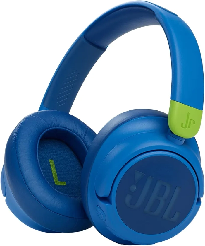 JBL JR 460NC - Wireless Over-Ear Noise Cancelling Kids Headphones, Up to 30 Hours of Playtime and JBL Safe Sound - Blue