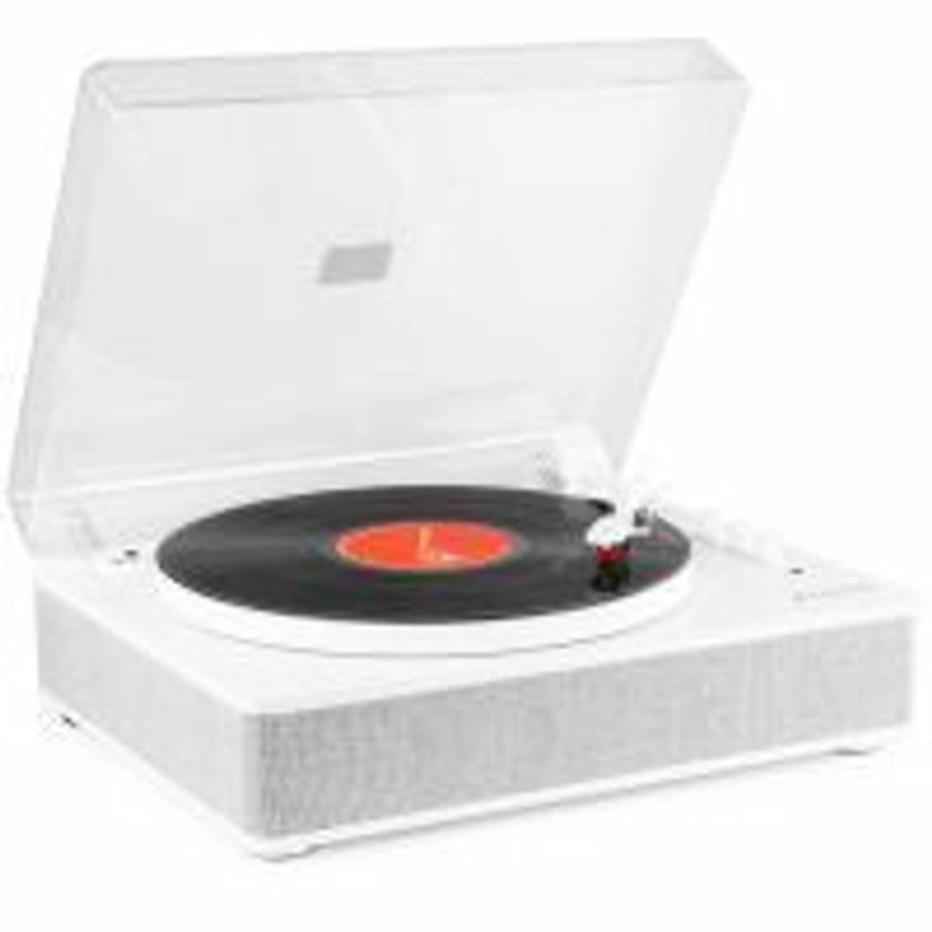 Fenton RP162W HiFi-Retro-Schallplattenspieler mit Bluetooth und Lautsprechern - Weiß