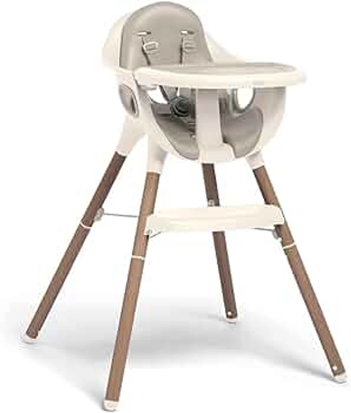 Mamas & Papas Juice Highchair, Adaptable, Easy Clean Design, Lightweight and Portable - Croissant