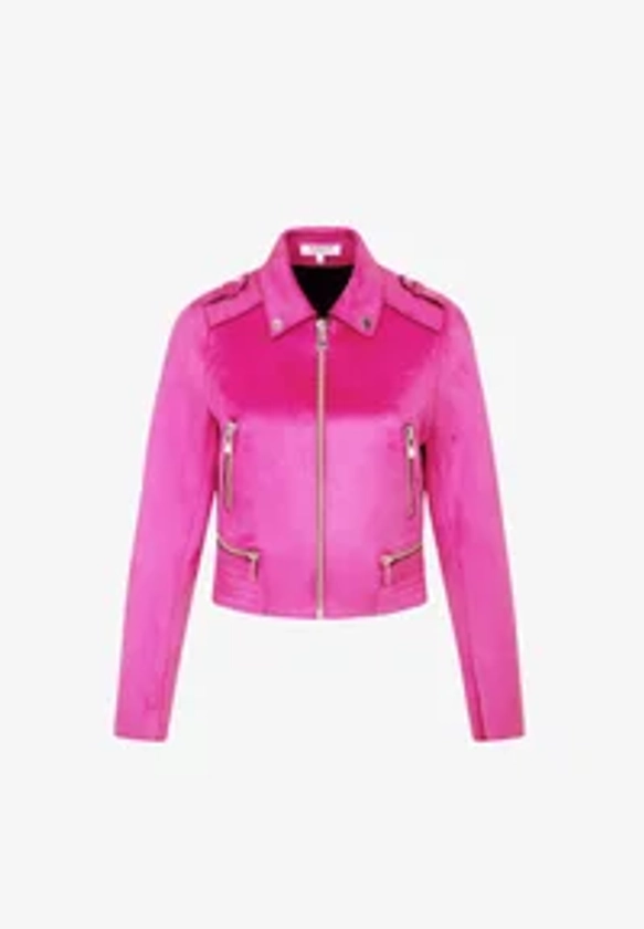 STRAIGHT WITH SUEDE EFFECT - Veste mi-saison - rose fonce