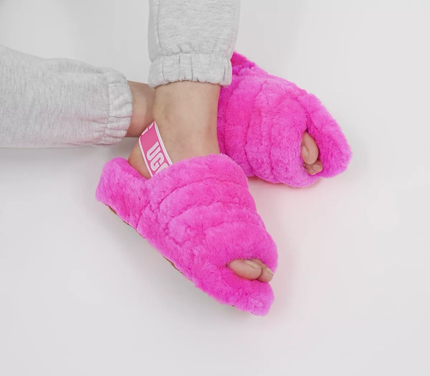 UGG Fluff Yeah Slides Taffy Pink - Women’s Sandals