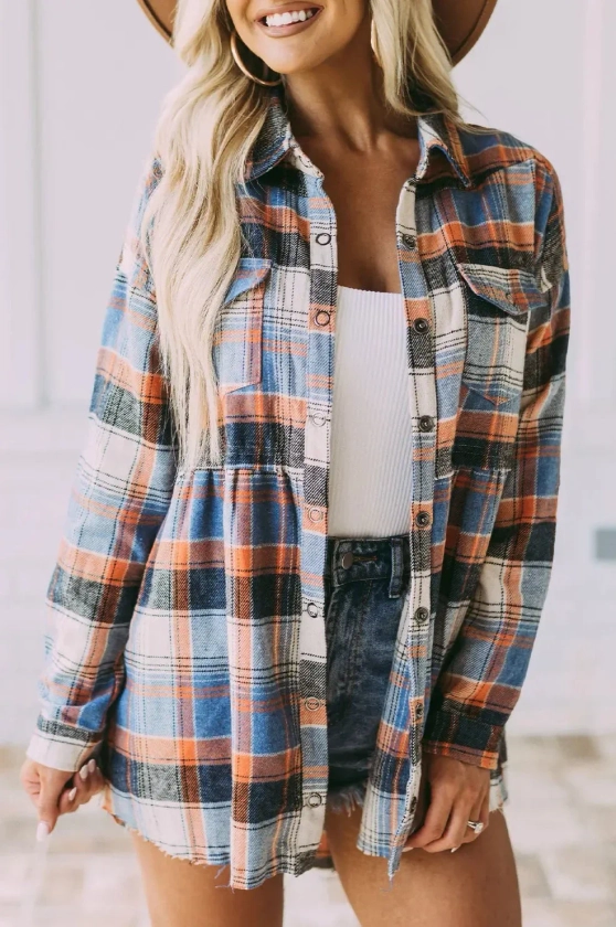 Harvest Hues Plaid Jacket