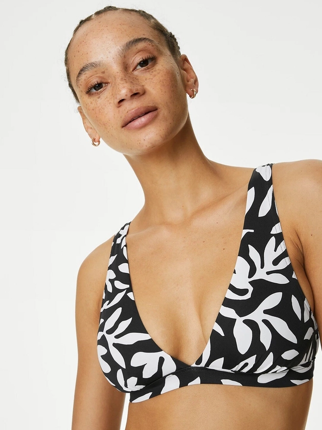 Marks & Spencer Floral Printed & Padded Swim Bikini Bra