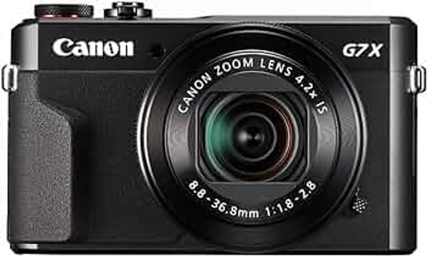 Canon PowerShot G7 X Mark II (Black) (Renewed)