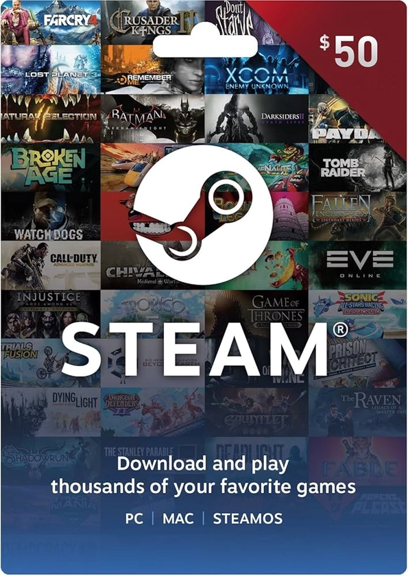 Steam Gift Card - $50