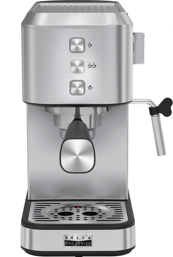 Bella Pro Series Slim Espresso Machine with 20 Bars of Pressure Stainless Steel 90197 - Best Buy