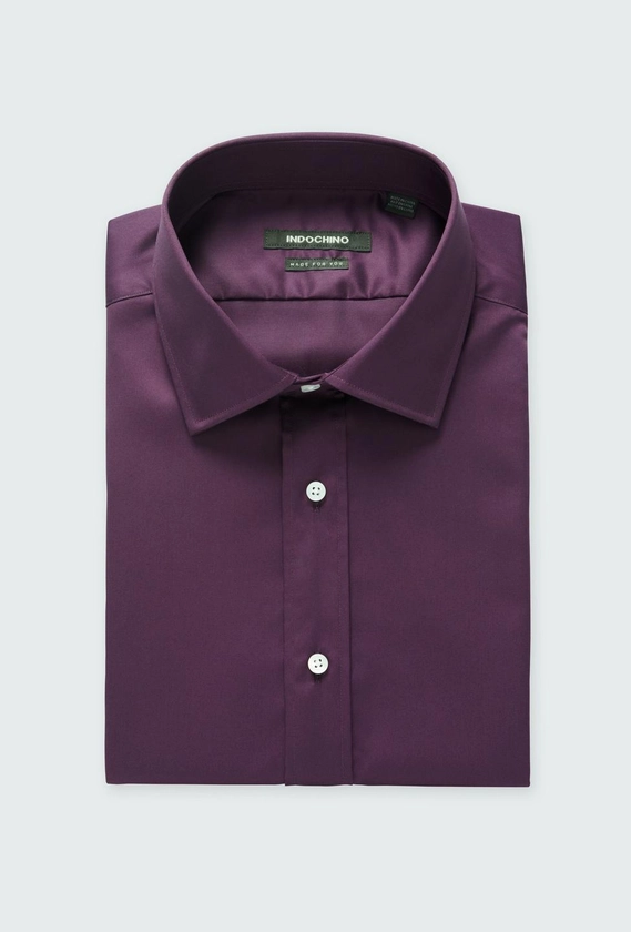 Men's Custom Shirts - Hyde Plum Shirt | INDOCHINO