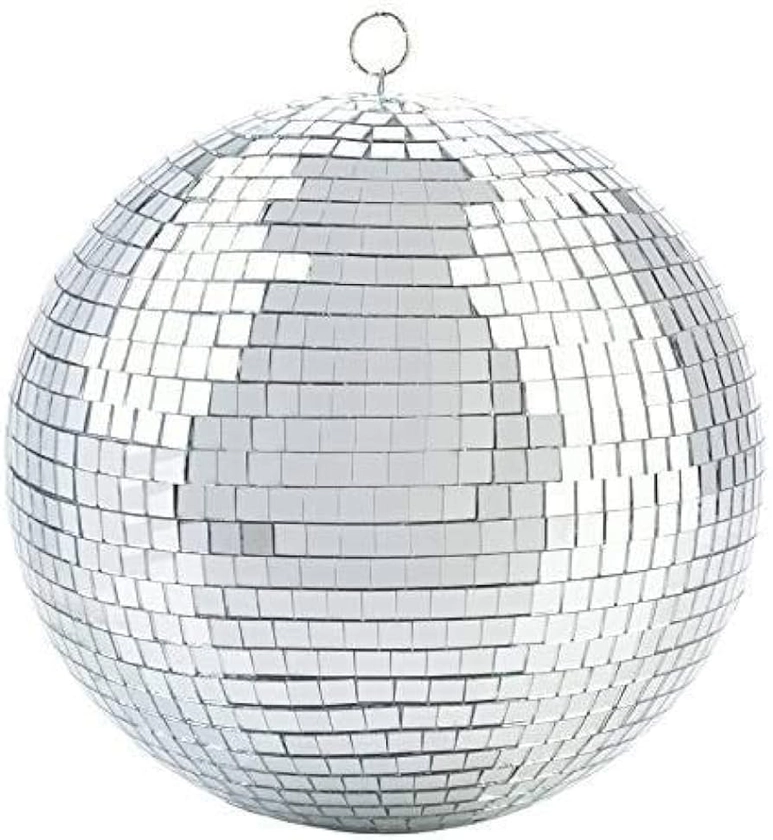 Mirror Disco Ball - 8-Inch Cool and Fun Silver Hanging Party Disco Ball –Big Party Decorations, Party Design