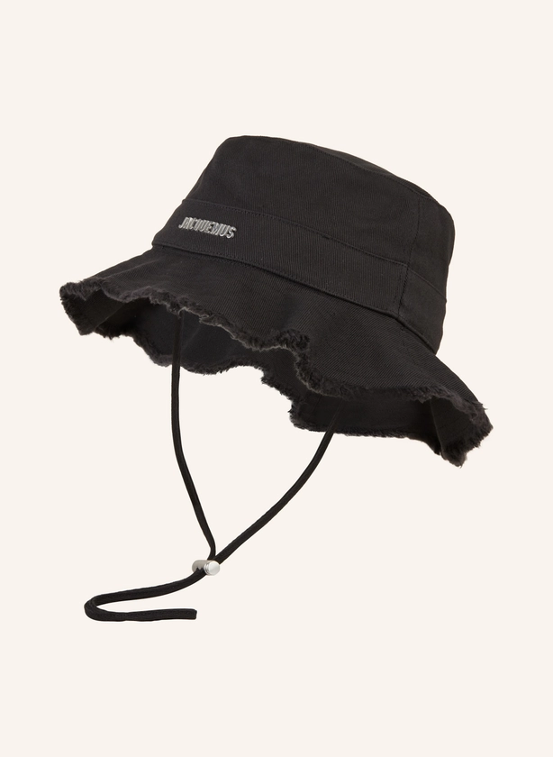 JACQUEMUS Bucket-Hat LE BOB ARTICHAUT in schwarz