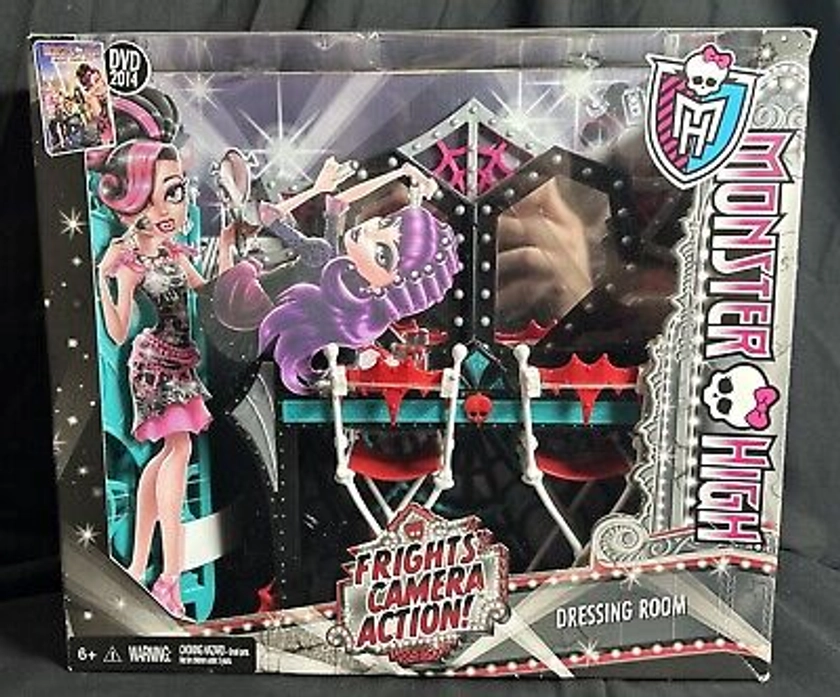 Monster High Frights, Camera, Action! Dressing Room Playset NEW