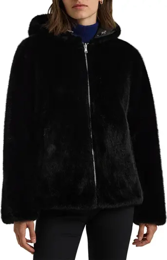 Lauren Ralph Lauren Reversible Faux Fur Quilted Jacket | Nordstrom