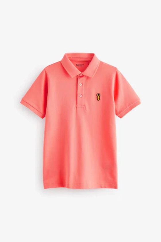 Pink Salmon Short Sleeve Polo Shirt (3-16yrs)