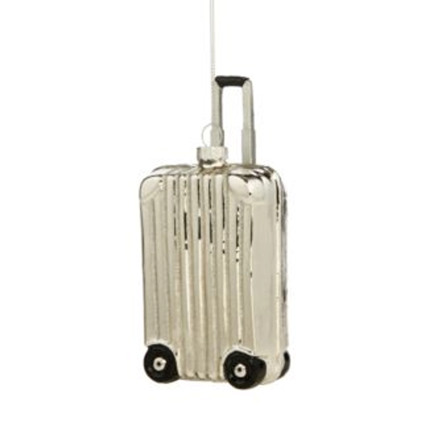 Bloomingdale's Glass Metallic Luggage Ornament - Exclusive | Bloomingdale's 