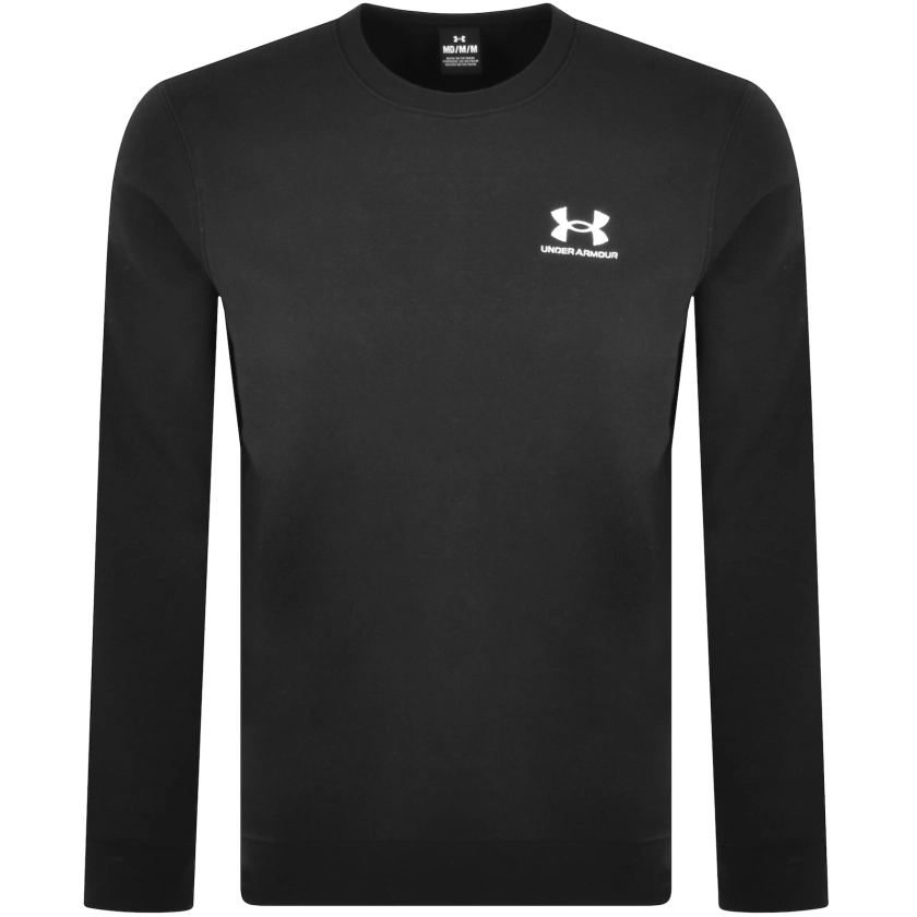 Under Armour Icon Fleece Crew Sweatshirt Black | Mainline Menswear 