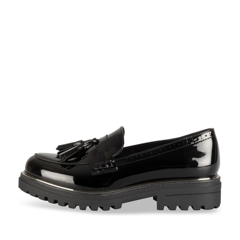 Mocassins NOIR Femme motif Uni A enfiler MERRY SCOTT